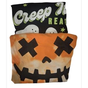 Women Halloween Jack O Latern And Gost Tees